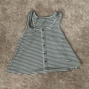 Striped flowy tank